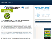 Tablet Screenshot of franchisepublicity.com